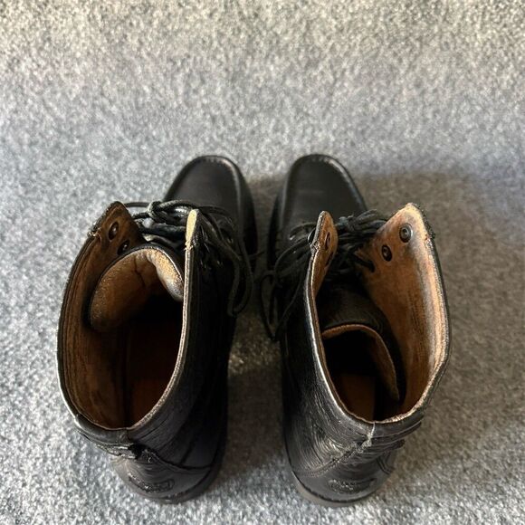 Polo Ralph Lauren Ranger Men\'s Boots Black Lace Up Moc Toe Combat Lug Sole Sz 12 main image 4